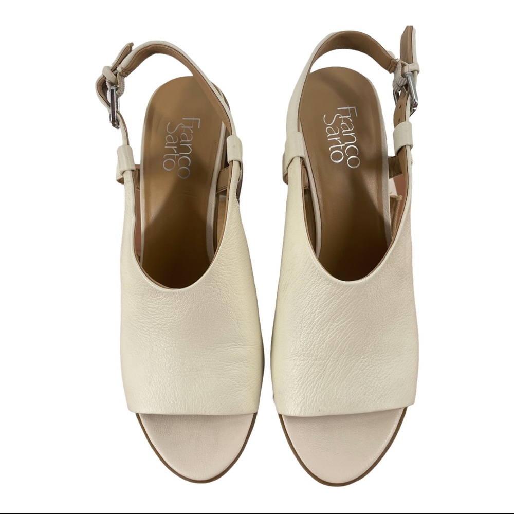 Franco Sarto Cream Sandals
